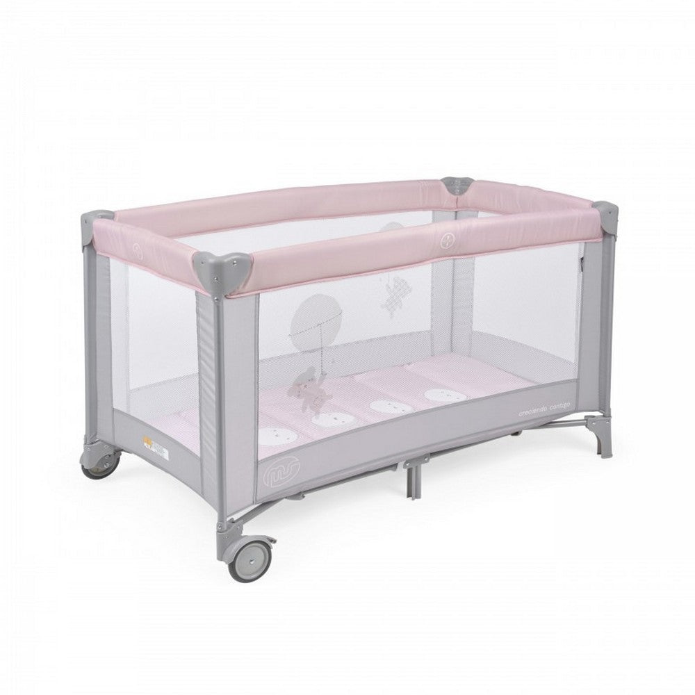 LETTINO DA CAMPEGGIO CUNA BASIC MS-Rosa