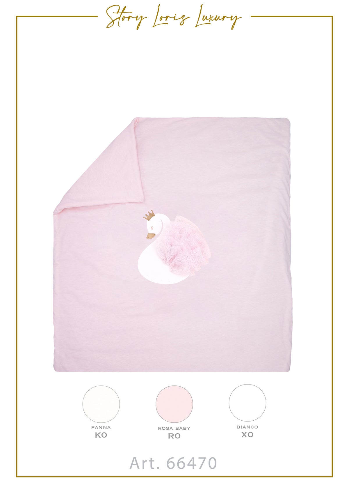COPERTA JERSEY CIGNO STORY LORIS