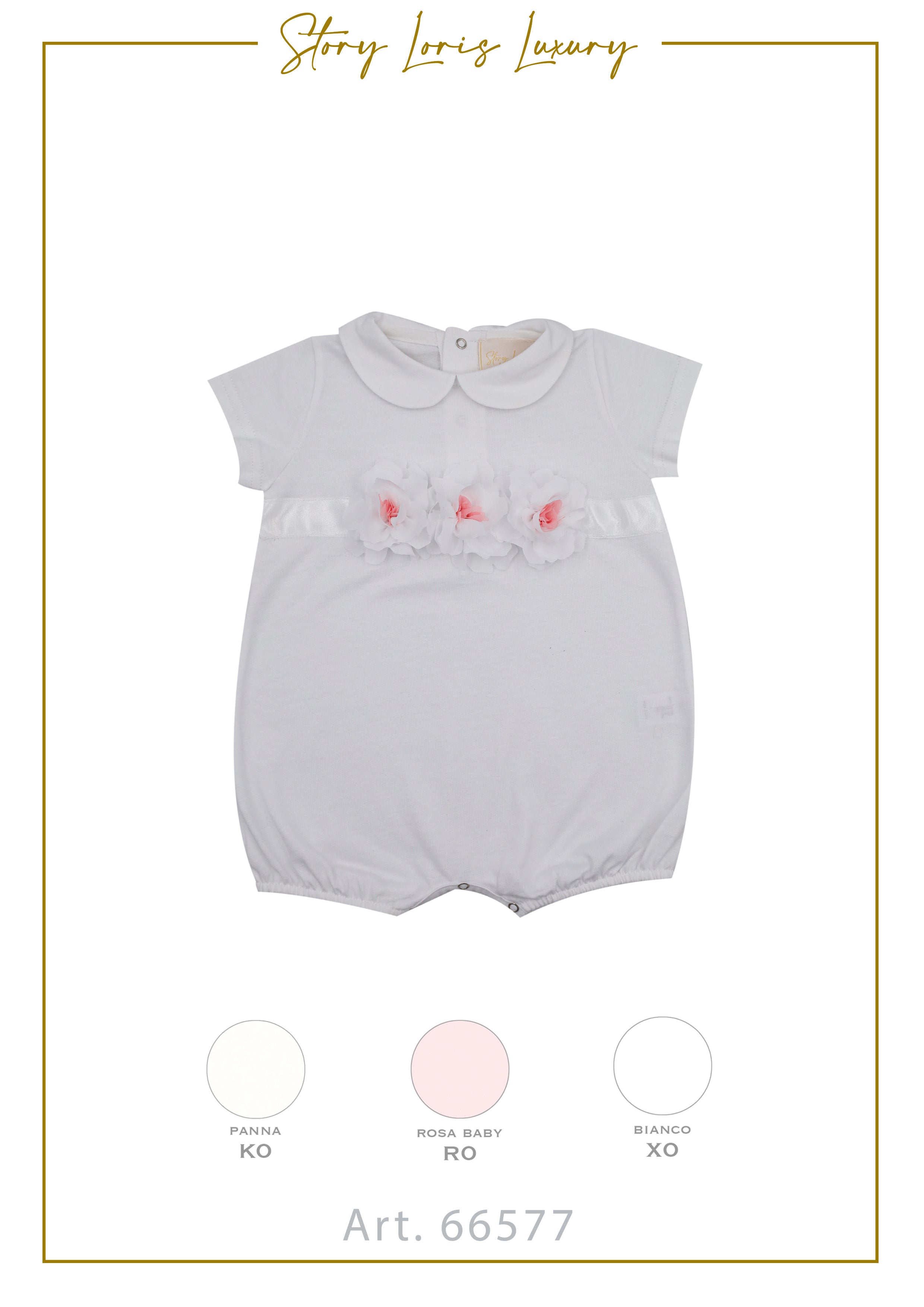PAGLIACCETTO JERSEY CON FIORI STORY LORIS