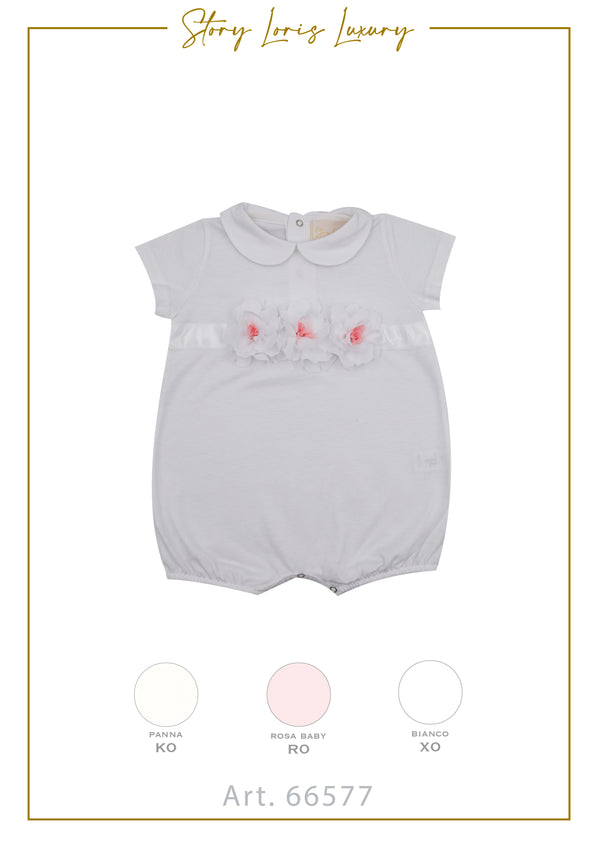 PAGLIACCETTO JERSEY CON FIORI STORY LORIS
