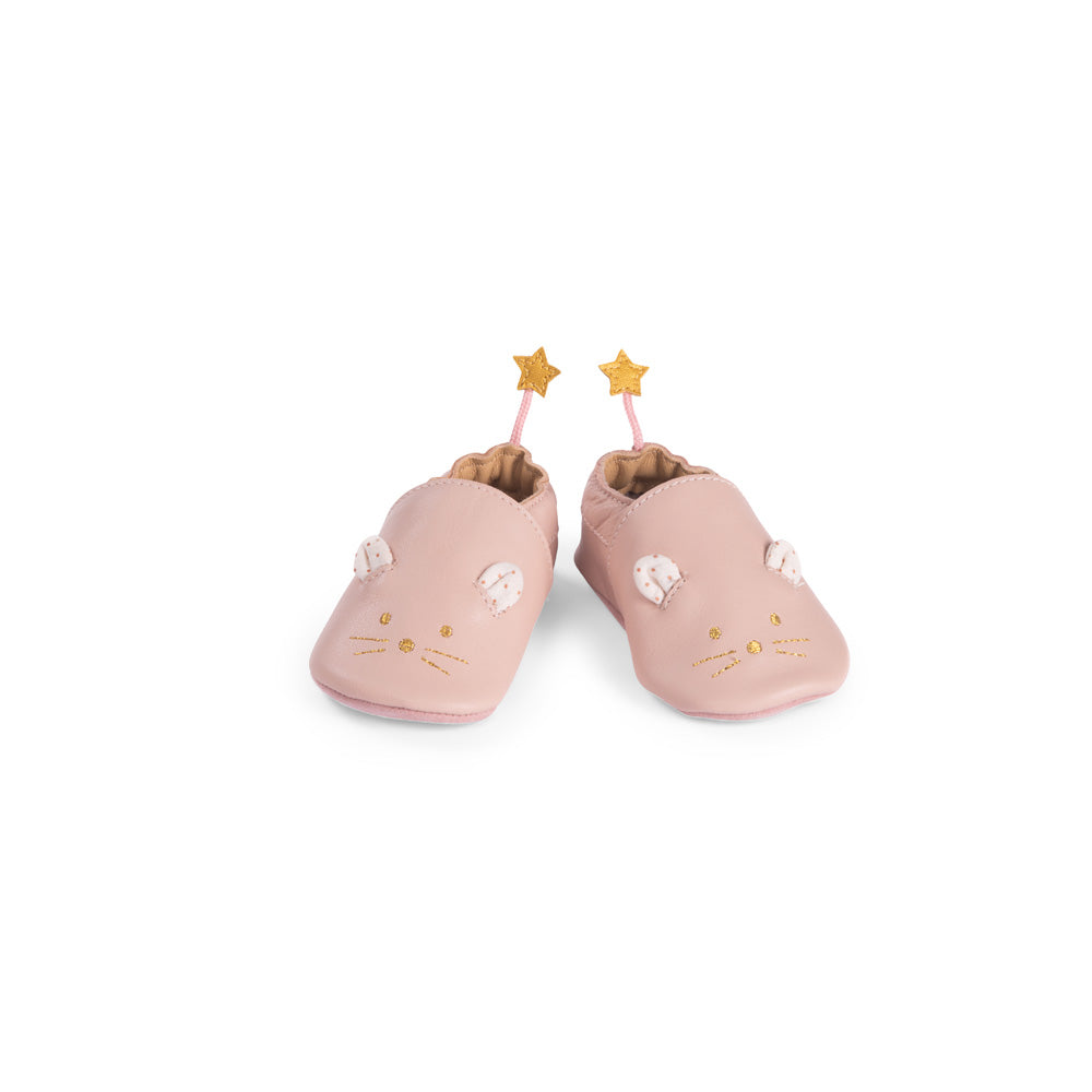 SCARPINE IN PELLE TOPO