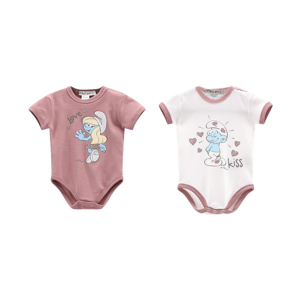 CONFEZIONE 2 BODY PUFFI MANICHE CORTE NEONATA MELBY