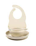 SET 4 PEZZI PAPPA CON BAVAGLINO IN SILICONE ARGILLA CON STELLINE - NATTOU