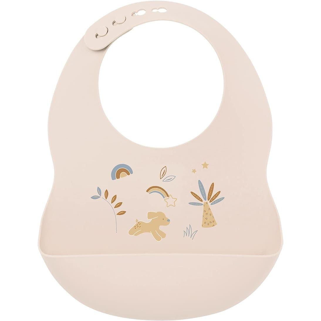 BAVAGLINO CON TASCA SILICONE STAMPATO - NATTOU