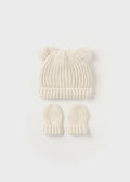SET CAPPELLO E MANOPOLE IN MAGLIA NEONATO MAYORAL