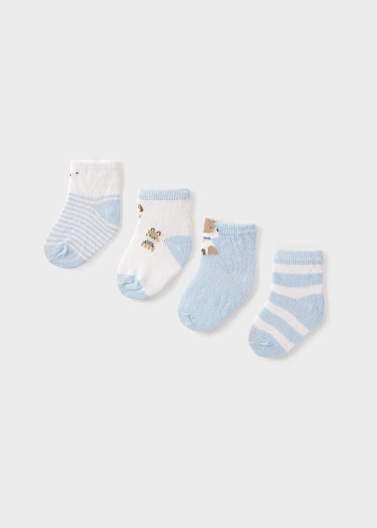 SET 4 CALZINI CORTI NEONATA MAYORAL