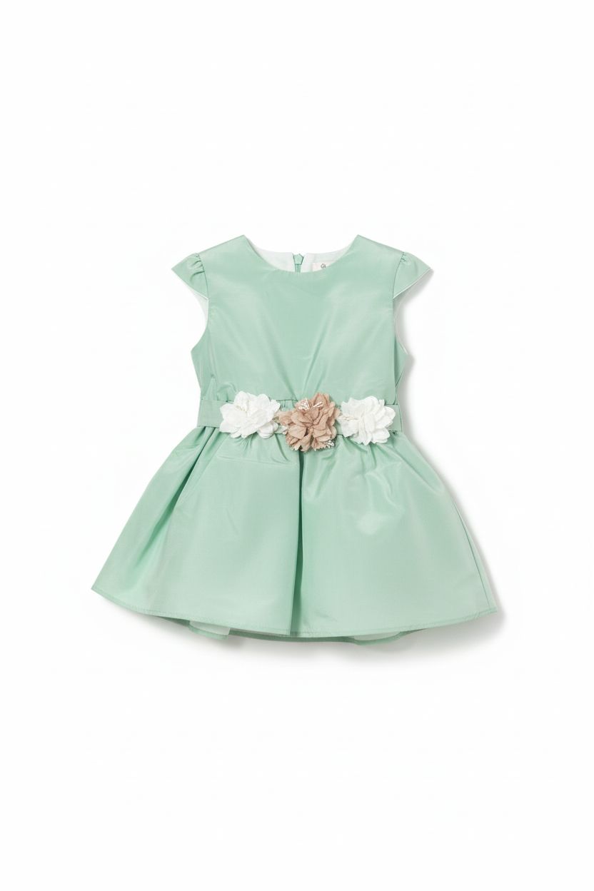 VESTINA BABY GIROMANICA CON FIORI BUFI