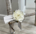 FASCETTA FIORE BIANCO BABY BUFI