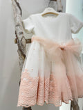 VESTINA BABY GIROMANICA CON FIOCCO BUFI