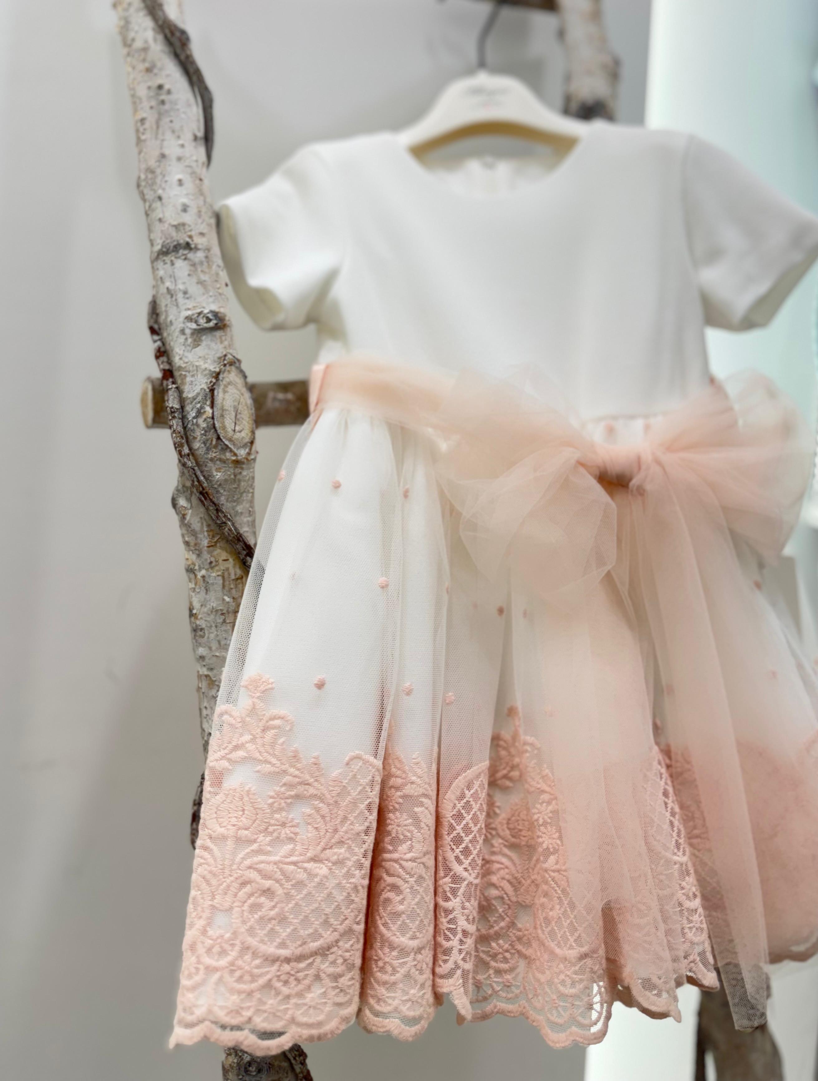 VESTINA BABY GIROMANICA CON FIOCCO BUFI