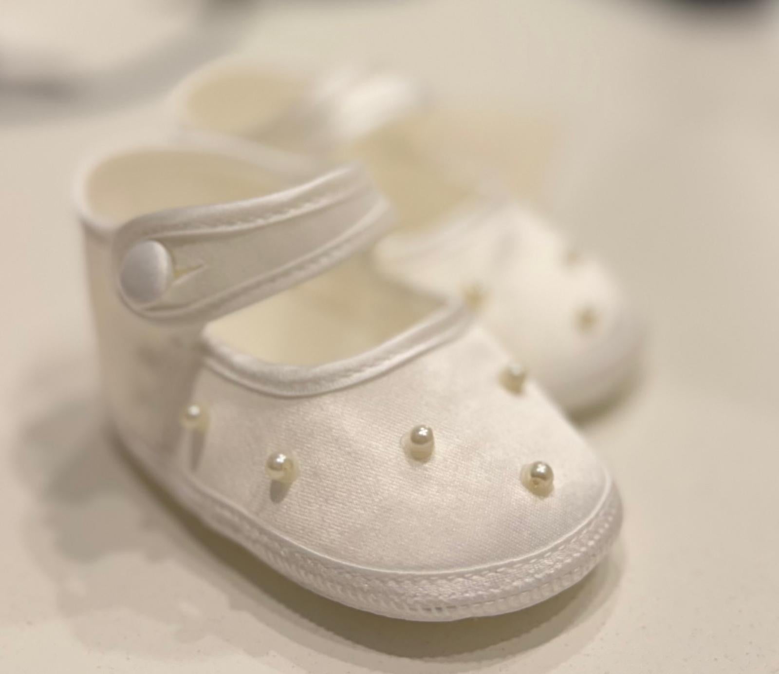 SCARPINA BAMBINA CON PERLE BUFI