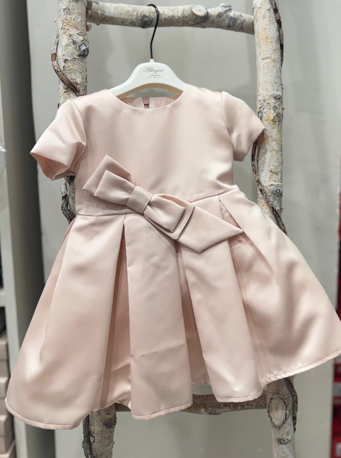 VESTINA BABY GIROMANICA CON FIOCCO BUFI