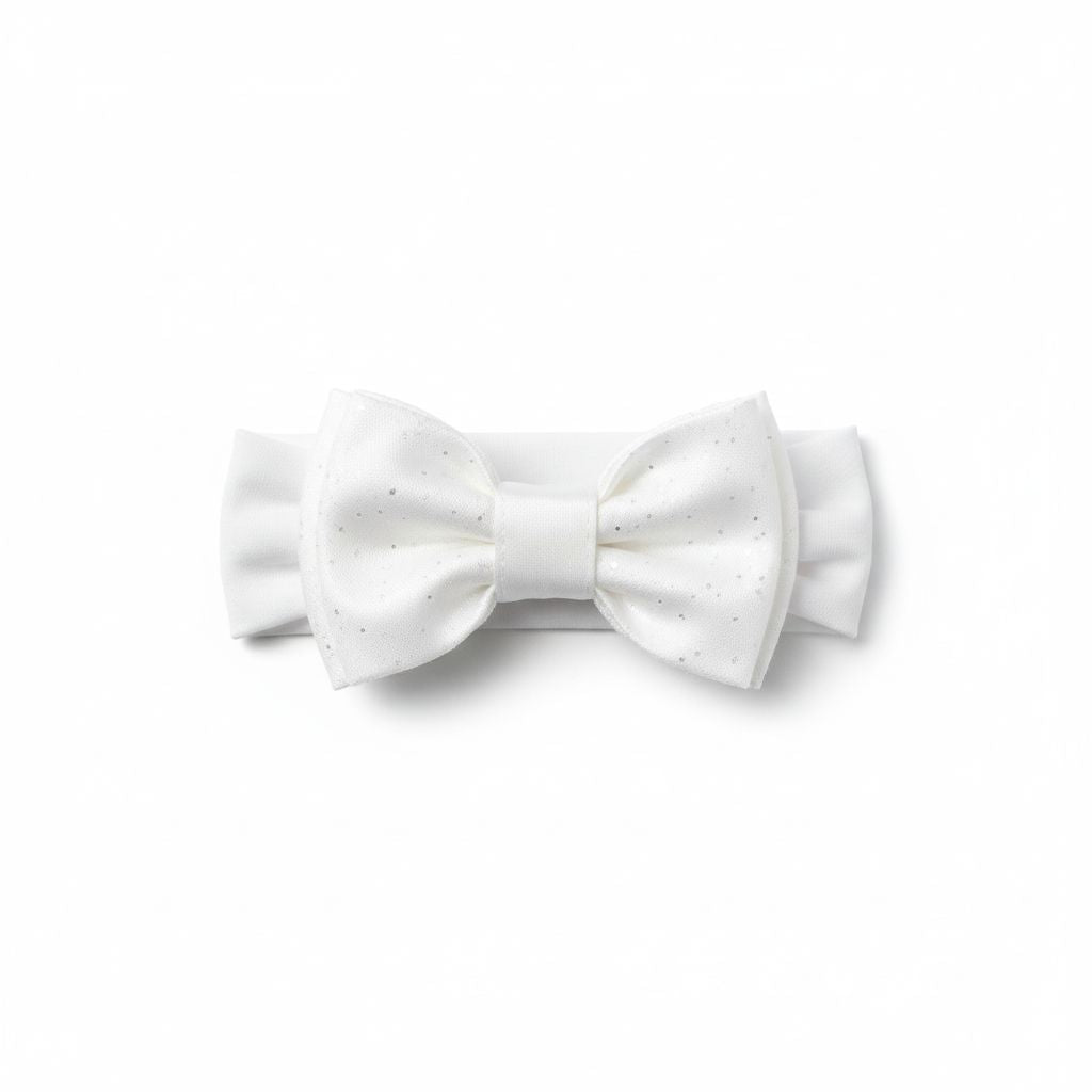 FASCETTA BABY CON FIOCCO GLITTER BUFI
