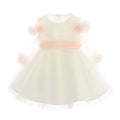 VESTINA BABY CERIMONIA IN PIZZO CON RICAMO FLOREALE  BUFI