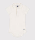 BODY CON COLLETTO IN COTONE MANICA CORTA PETIT BATEAU