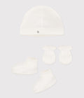 SET 3 PEZZI CUFFIETTA, BABBUCCE E MUFFOLE PETIT BATEAU