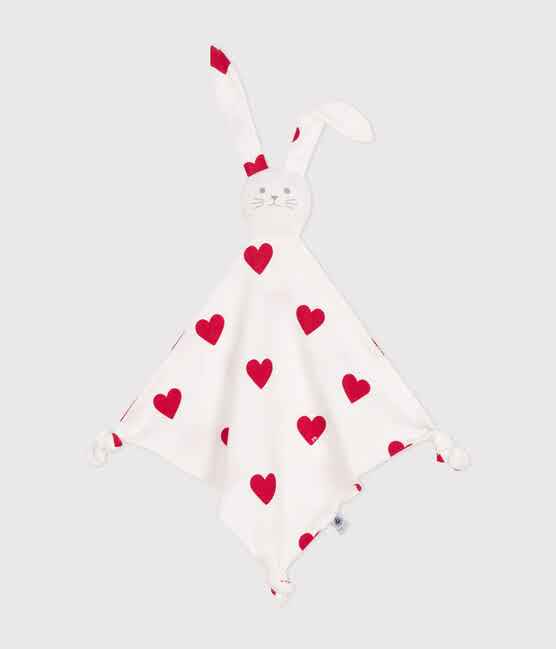 DOUDOU IN COTONE CONIGLIO CON CUORI PETIT BATEAU