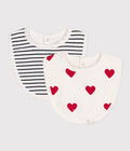 SET DI 2 BAVAGLINI IN COTONE PER NEONATI PETIT BATEAU