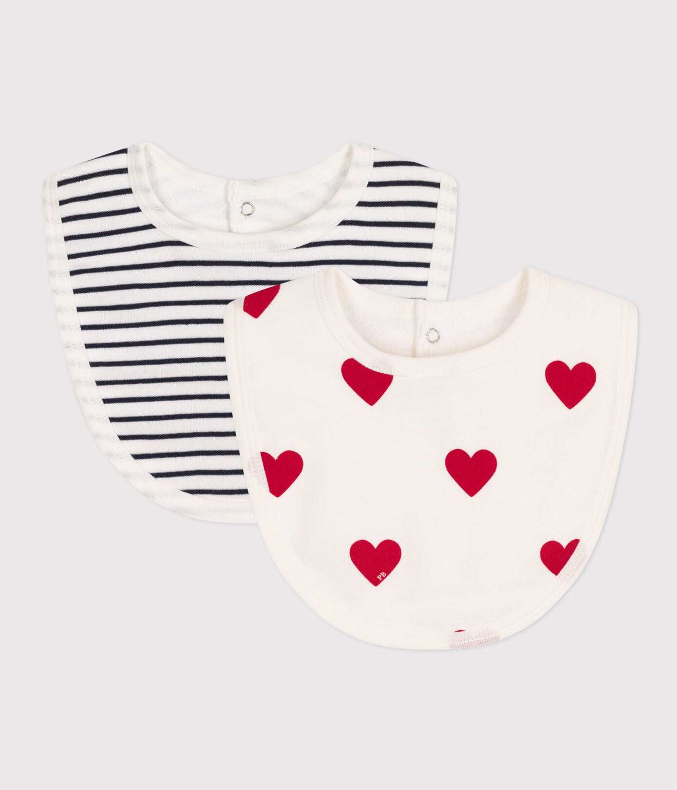 SET DI 2 BAVAGLINI IN COTONE PER NEONATI PETIT BATEAU