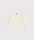 CARDIGAN IN LANA E COTONE NEONATO PETIT BATEAU