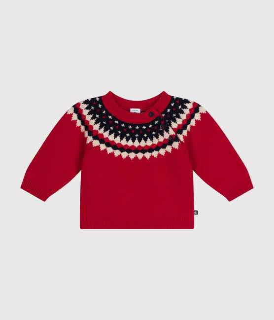 MAGLIONE IN MAGLIA PURA LANA NEONATO PETIT BATEAU