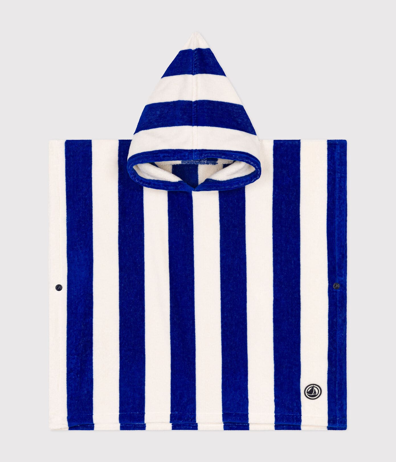 PONCHO DA BAGNO A RIGHE PETIT BATEAU