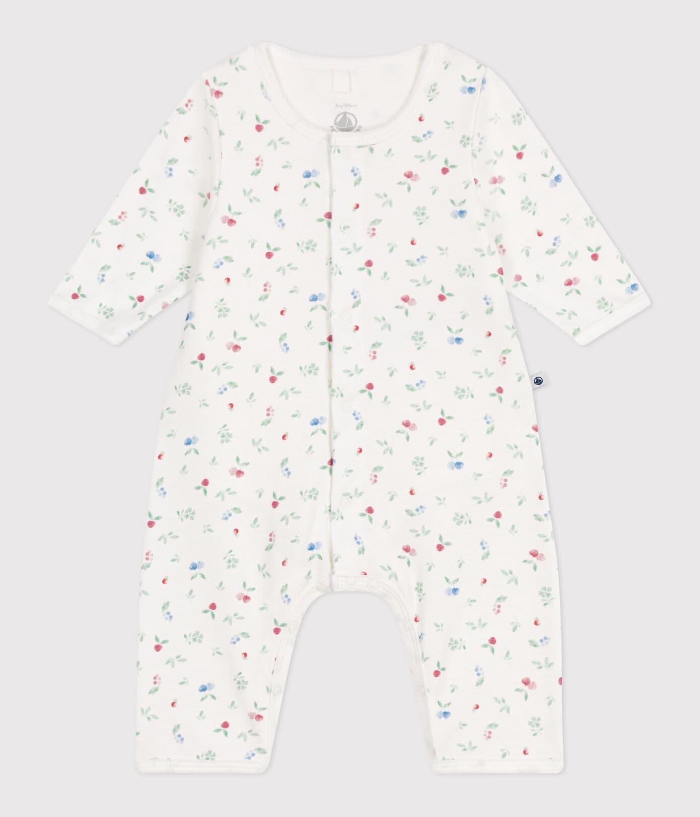 BODYJAMA SENZA PIEDINI IN COTONE CON FRUTTI PETIT BATEAU
