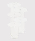 SET 5 BODY INCROCIATI A MANICHE CORTE IN COTONE PETIT BATEAU