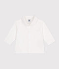 CAMICIA IN COTONE TINTA UNITA PETIT BATEAU