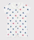 TUTINA CORTA IN COTONE CON COLLETTO A CUORI PETIT BATEAU