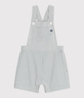 SALOPETTE CORTE IN COTONE A RIGHE PETIT BATEAU