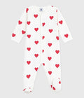TUTINA UNISEX NEONATA IN COTONE CON STAMPA A CUORI PETIT BATEAU