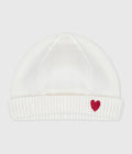 CUFFIETTA NASCITA IN COTONE CON CUORE PETIT BATEAU