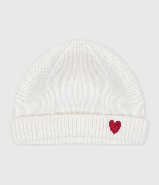 CUFFIETTA NASCITA IN COTONE CON CUORE PETIT BATEAU