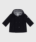 CAPPOTTO IN LANA IN TINTA UNITA NEONATO PETIT BATEAU