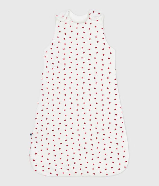 SACCO NANNA NEONATO IN CINIGLIA CON STAMPA CUORI PETIT BATEAU