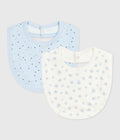 SET 2 BAVAGLINI IN COTONE STAMPA NEONATO PETIT BATEAU