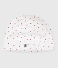 CUFFIETTA NASCITA IN COTONE CON STAMPA CUORI PETIT BATEAU