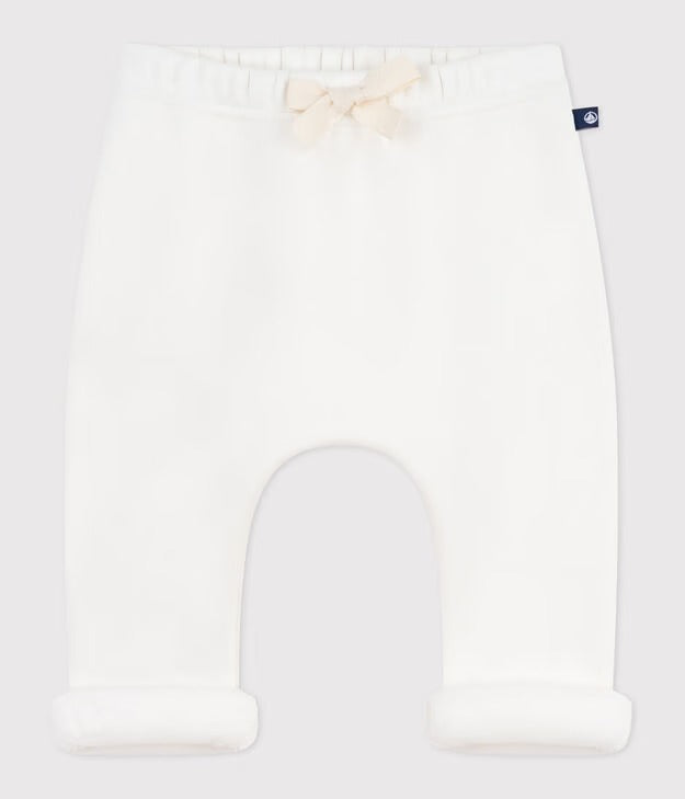 PANTALONI NEONATO IN COTONE TINTA UNITA PETIT BATEAU