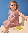 VESTITO NEONATA IN GARZA DI COTONE PETIT BATEAU