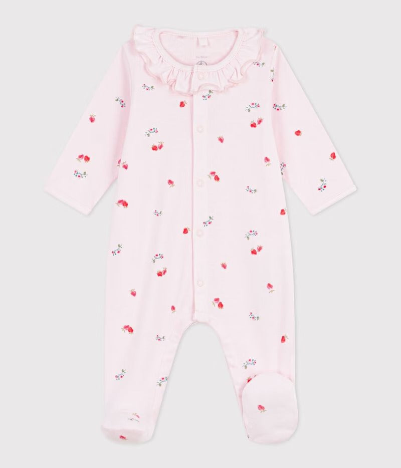 TUTINA IN COTONE CON COLLETTO A FIORI PETIT BATEAU