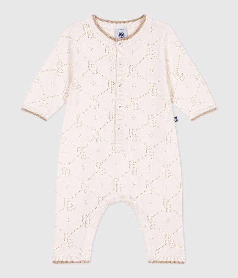 TUTINA LUNGA IN COTONE TRAFORATA PETIT BATEAU