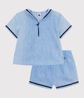 COMPLETO DUE PEZZI IN CHAMBRAY PETIT BATEAU