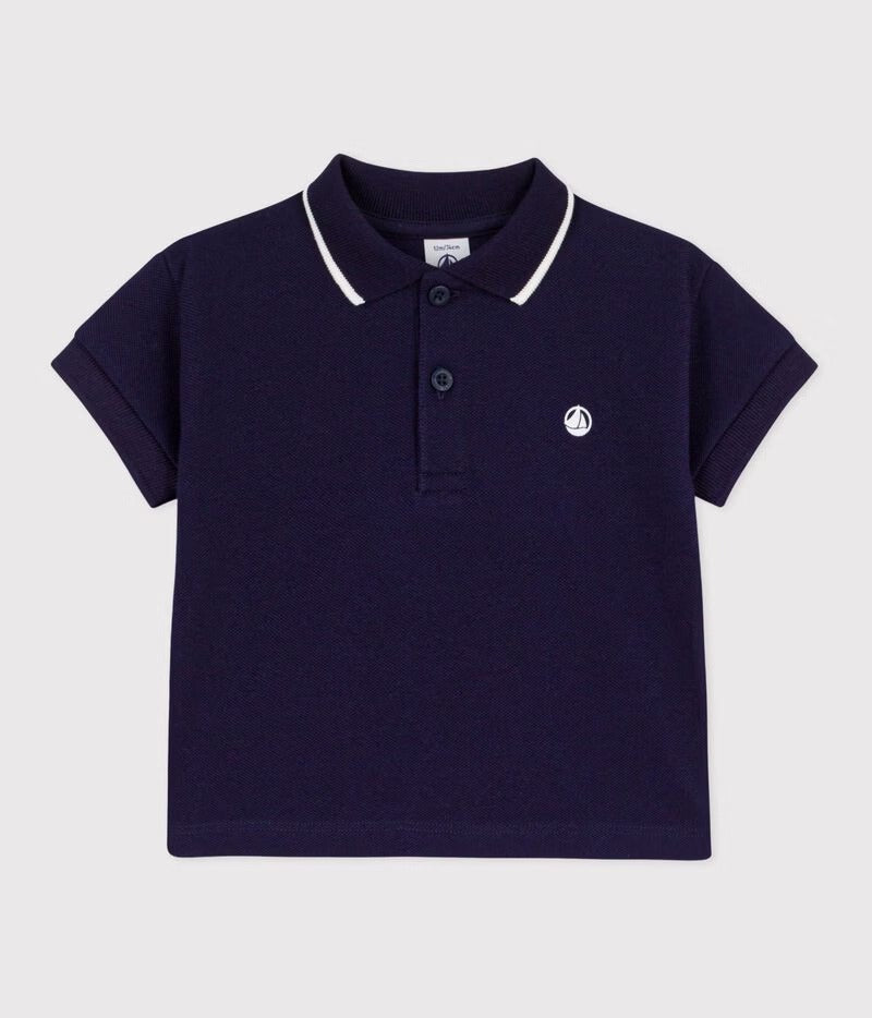 POLO A MANICHE CORTE IN COTONE PETIT BATEAU