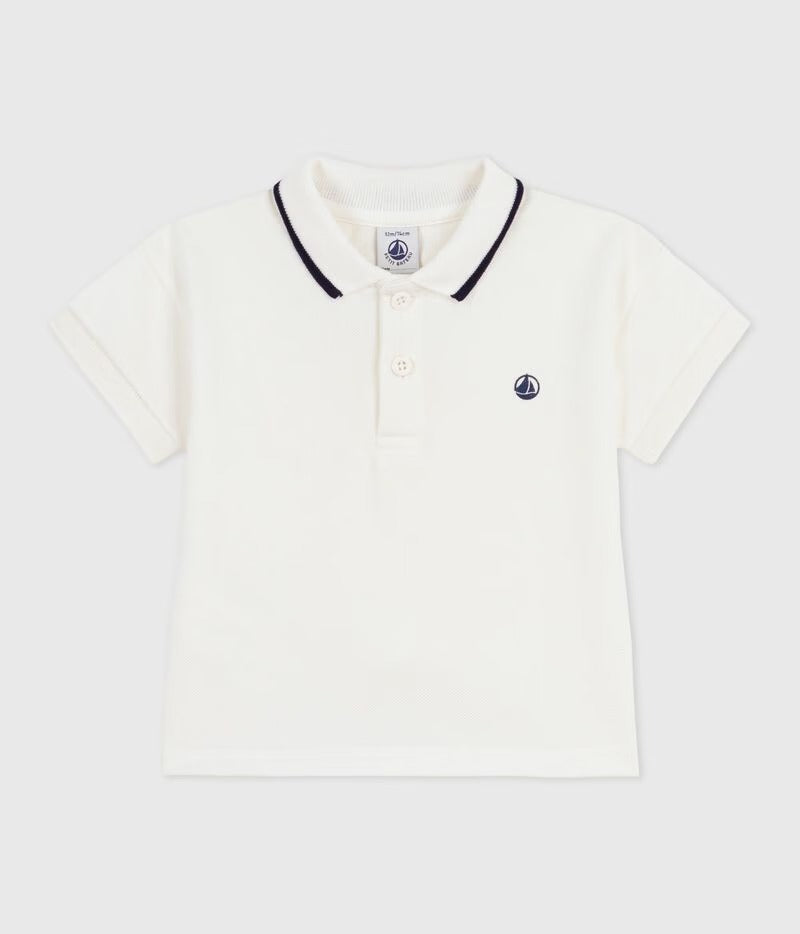 POLO A MANICHE CORTE IN COTONE PETIT BATEAU