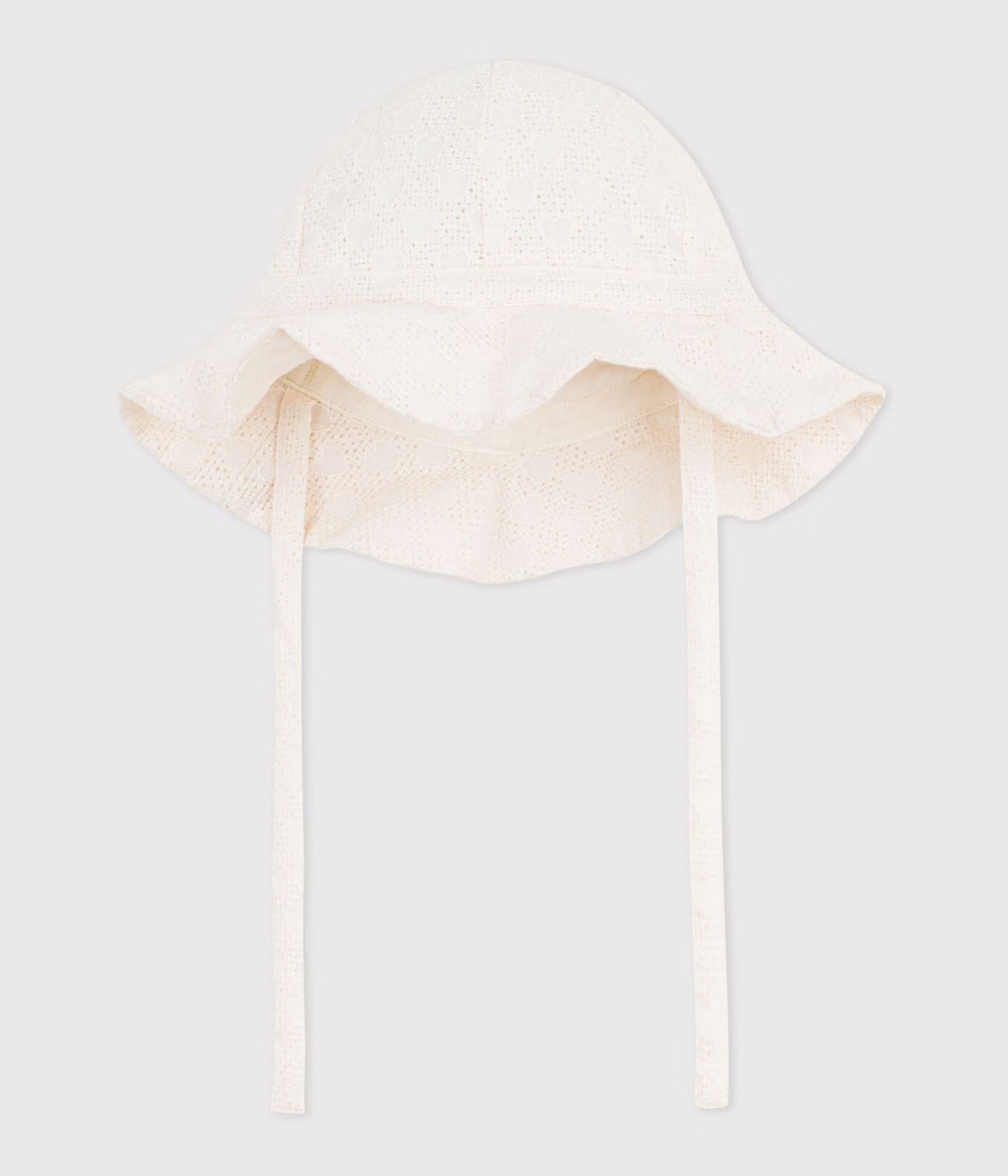 CAPPELLINO IN POPELINE E SANGALLO NEONATA PETIT BATEAU