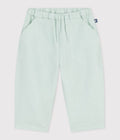 PANTALONE IN COTONE LINO TINTA UNITA PETIT BATEAU