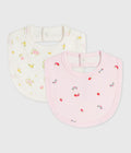 SET DI BAVAGLINI IN COTONE STAMPA FIORI PETIT BAETAU