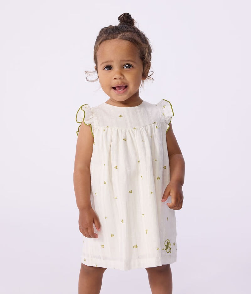 ABITO SENZA MANICHE IN COTONE CON STAMPA A FIORI PETIT BATEAU