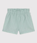 SHORT IN COTONE TINTA UNITA NEONATO PETIT BATEAU